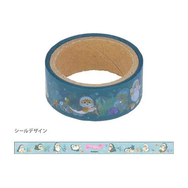 sun-star透明紙膠帶/ mofusand/ 鯊魚貓咪/ 第8彈