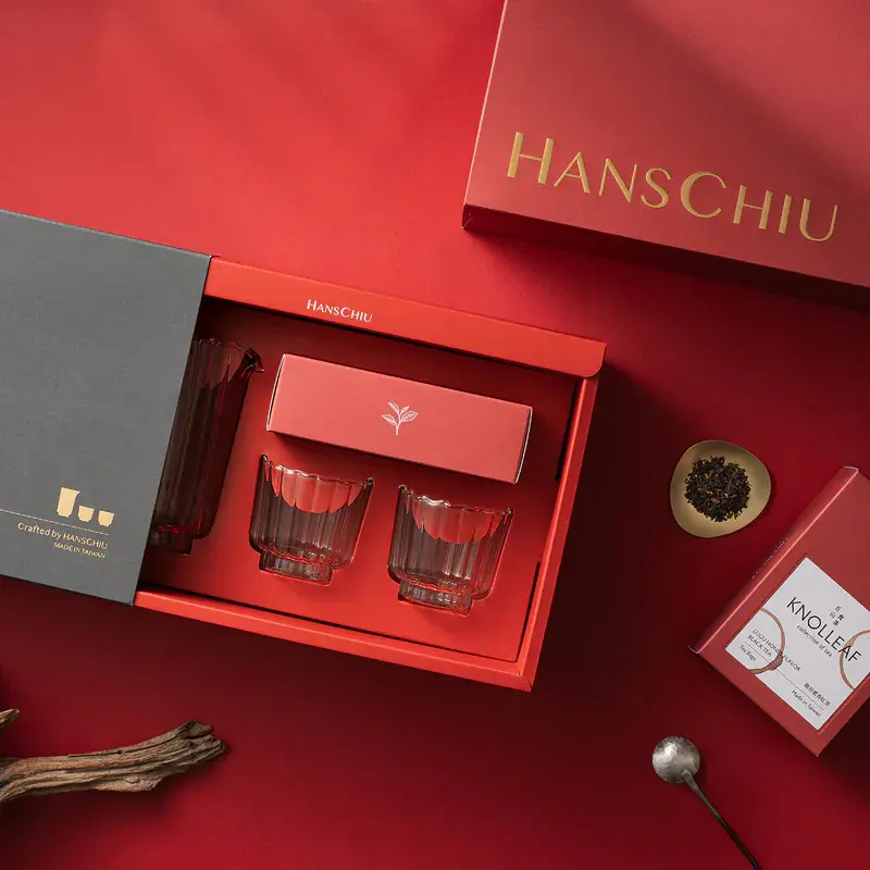 HANSCHIU x 丘上食茶/ 18星芒 鴻運福器禮盒/ 蜜香紅茶