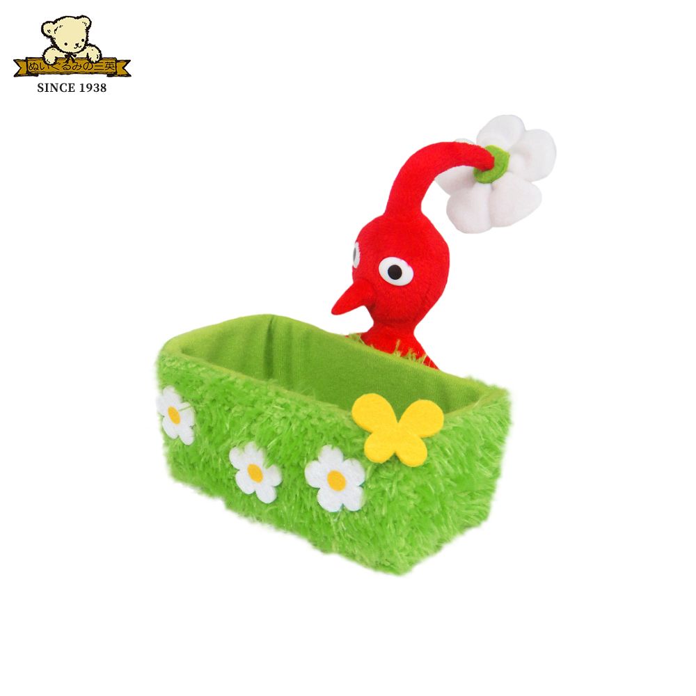 皮克敏替你保管小物➤SAN-EI皮克敏Pikmin PKZ01紅色皮克敏收納盒/ 草