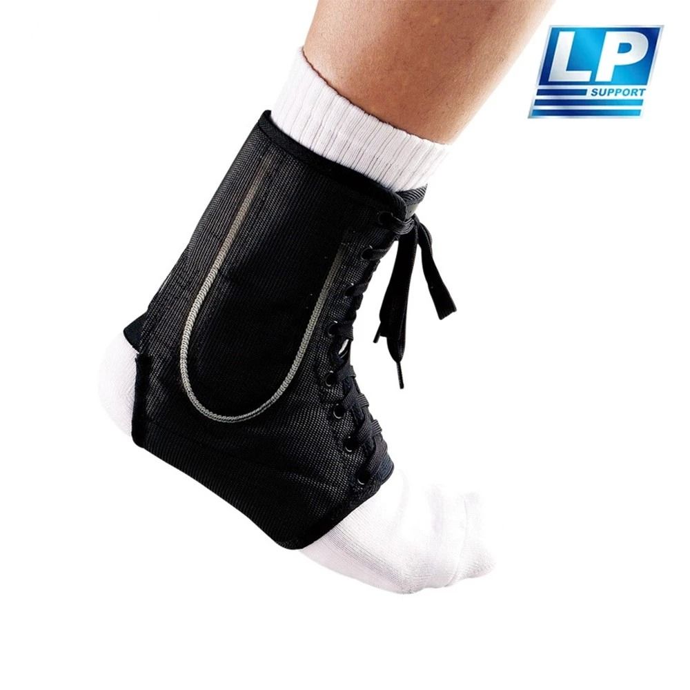 LP SUPPORT U型雙側彈簧護踝 787 黑/XL/黑