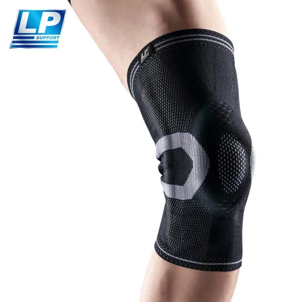 LP SUPPORT 高彈性分級 加壓針織護膝 單入裝 黑 170XT 黑/XL/黑