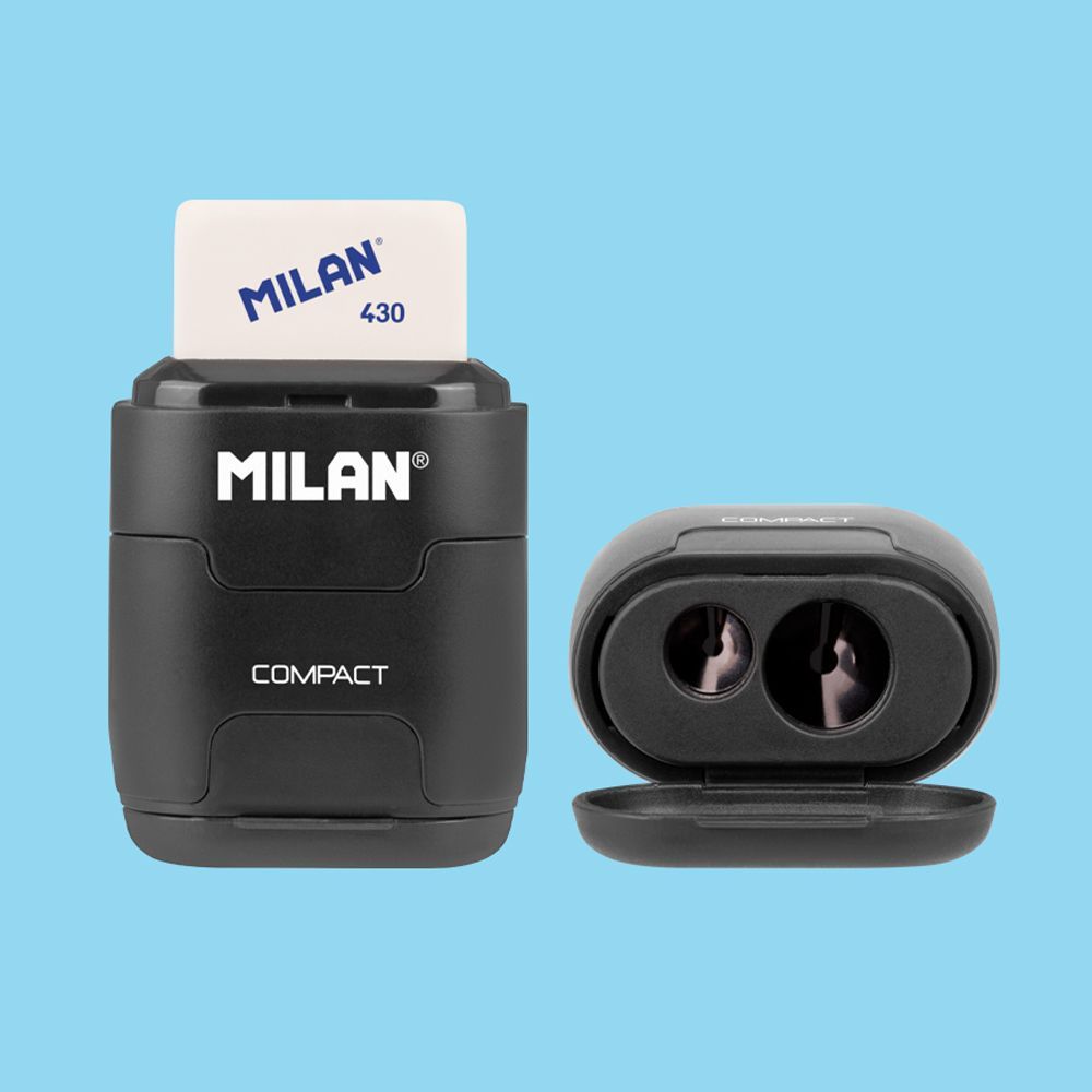 MILAN Compact橡皮擦+削筆器/ Shadow夜影