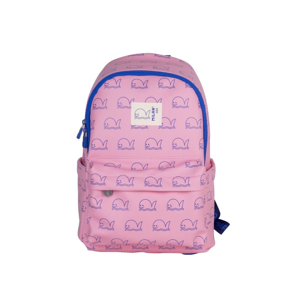 MILAN幼童背包/ 經典印花款/ 鯨魚/ 9.5L