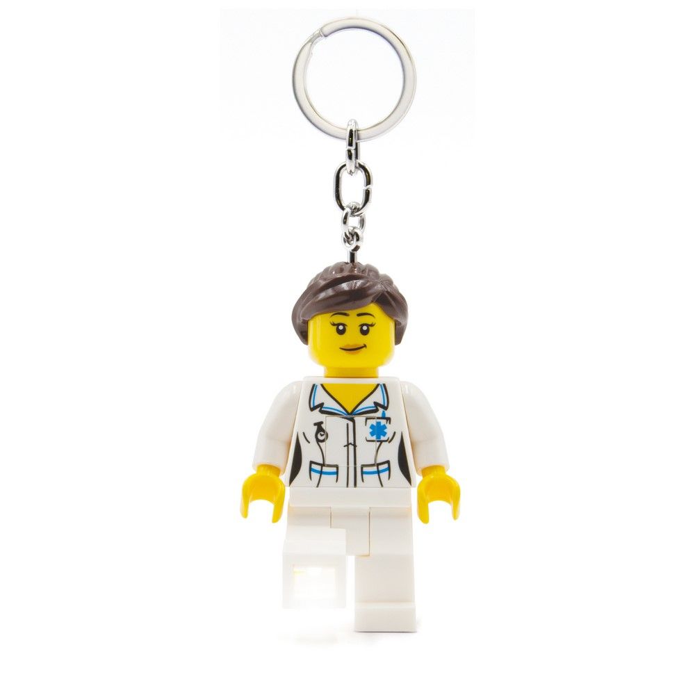 LEGO樂高城市系列女護士鑰匙圈燈