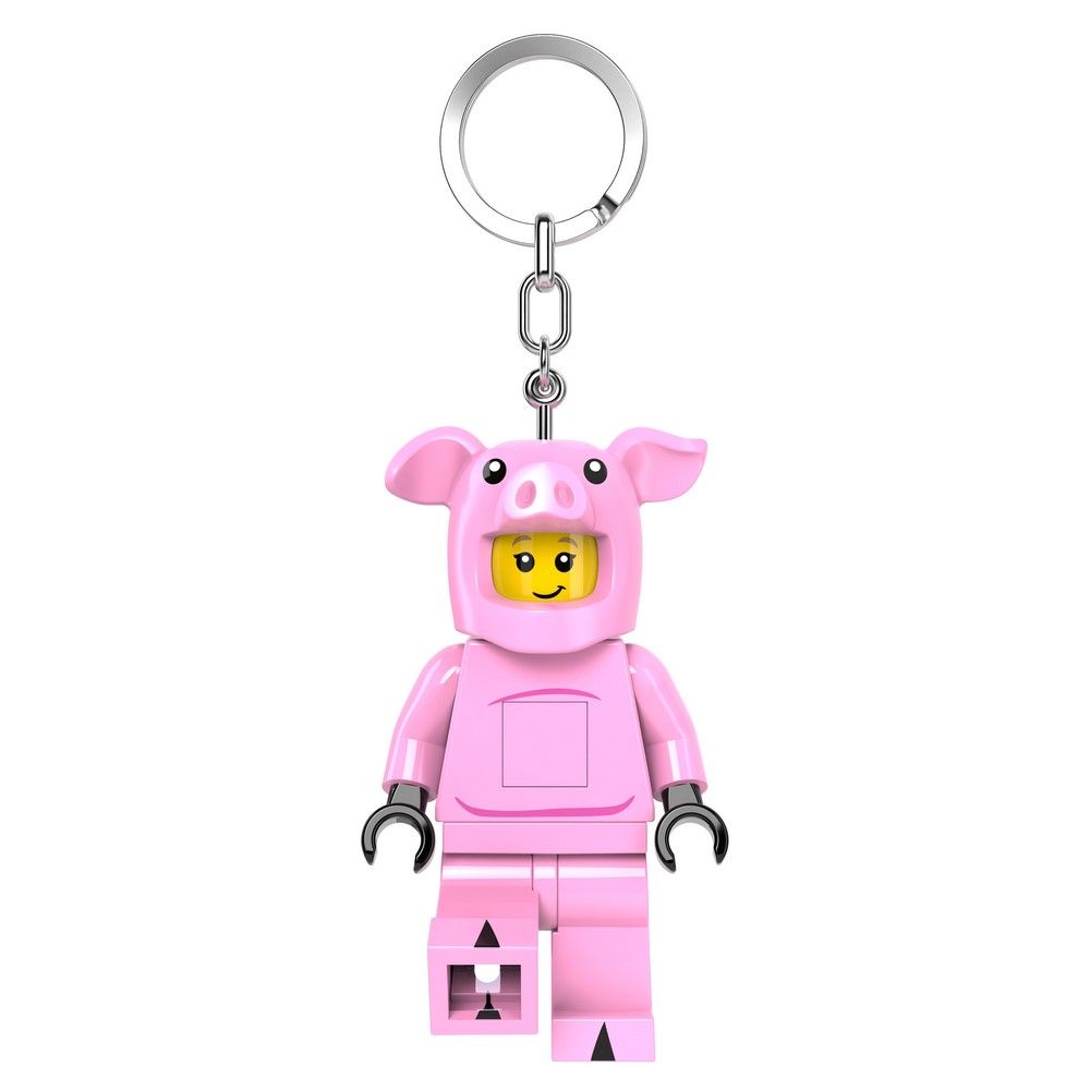 LEGO樂高小豬人鑰匙圈燈