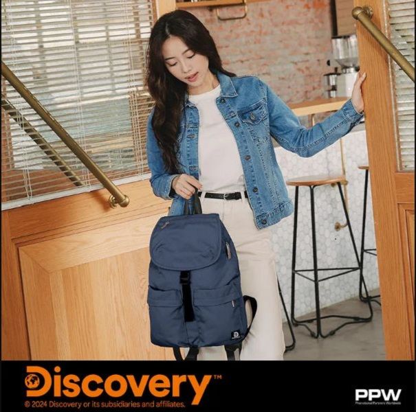 Kiiwi O! x DISCOVERY實用百搭日常後背包/ 深藍