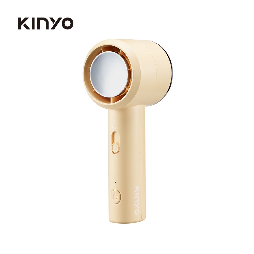 KINYO疾速風充電風扇/ 黃色/ UF-3022Y