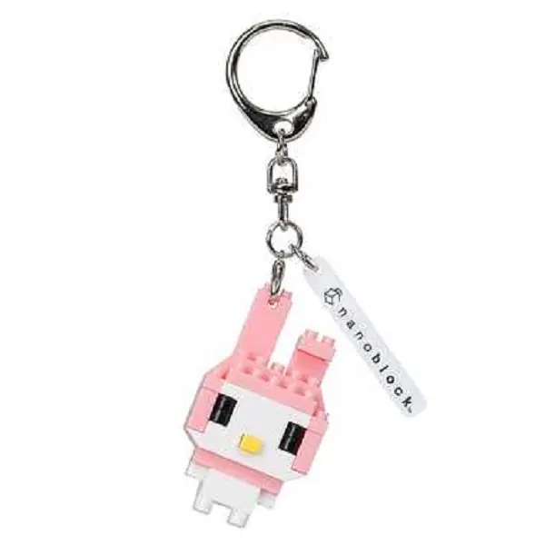 KAWADA nanoblock積木造型吊飾/ n-fig/ NFG-03/ 三麗鷗/ 迷你美樂蒂