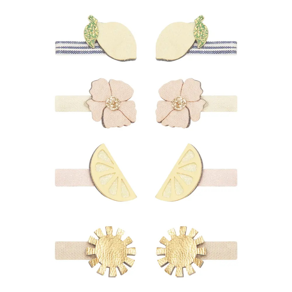 Mimi & Lula SS25夏日風情檸夏花開迷你髮夾/ 8入