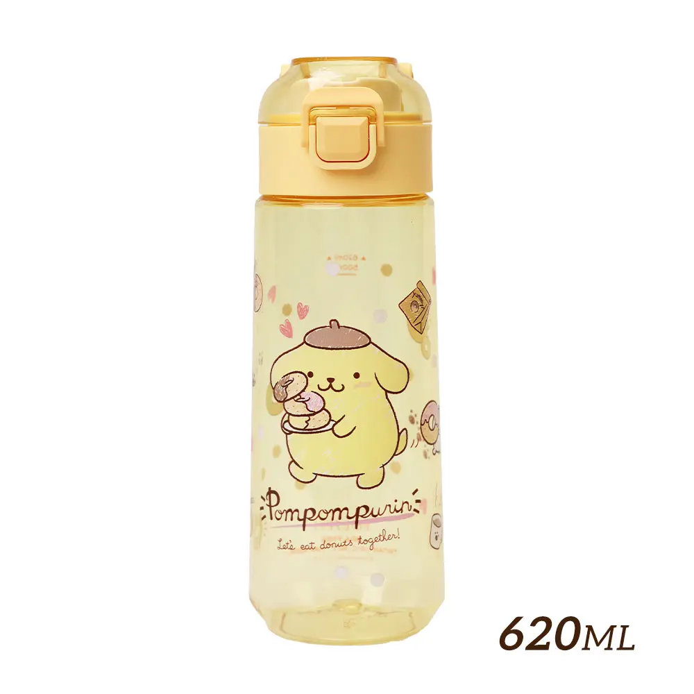 HOUSUXI三麗鷗布丁狗Tritan彈蓋水瓶/ 620ml