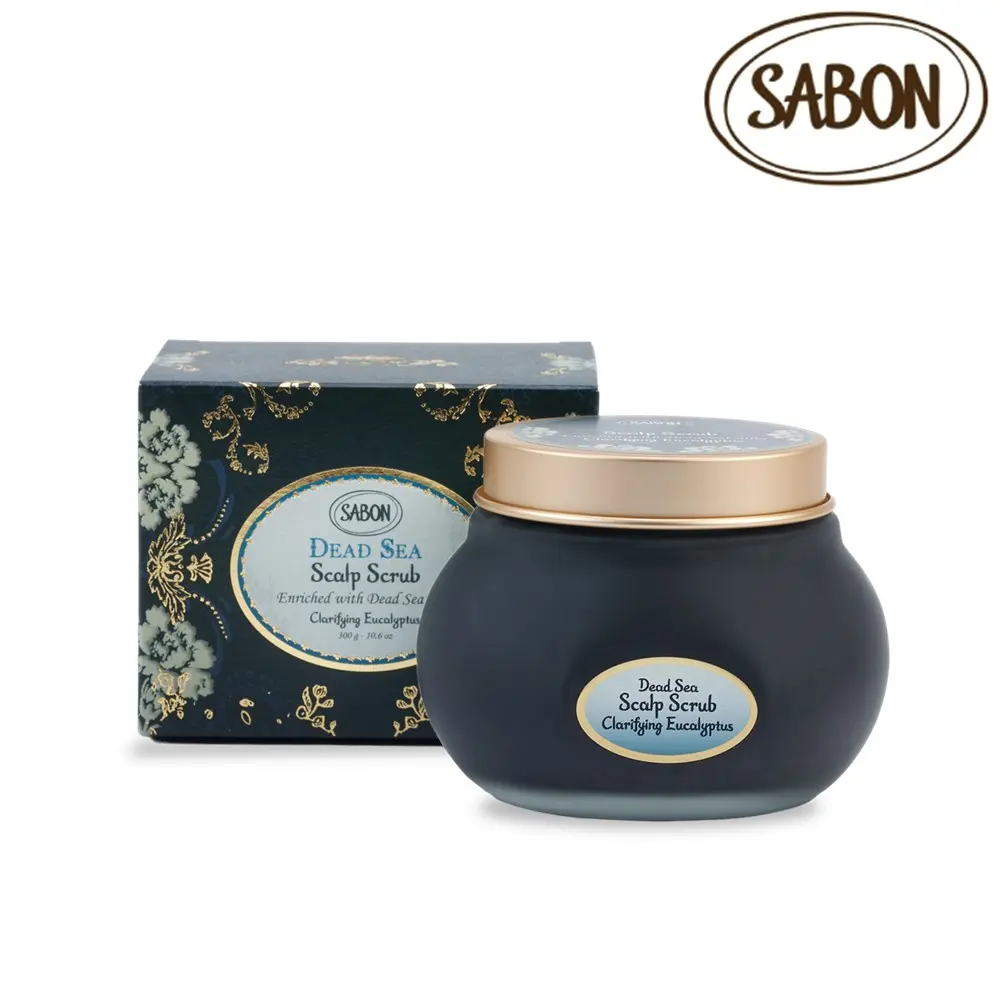 SABON死海黑礦泥頭皮磨砂膏/ 淨煥尤加利/ 300g