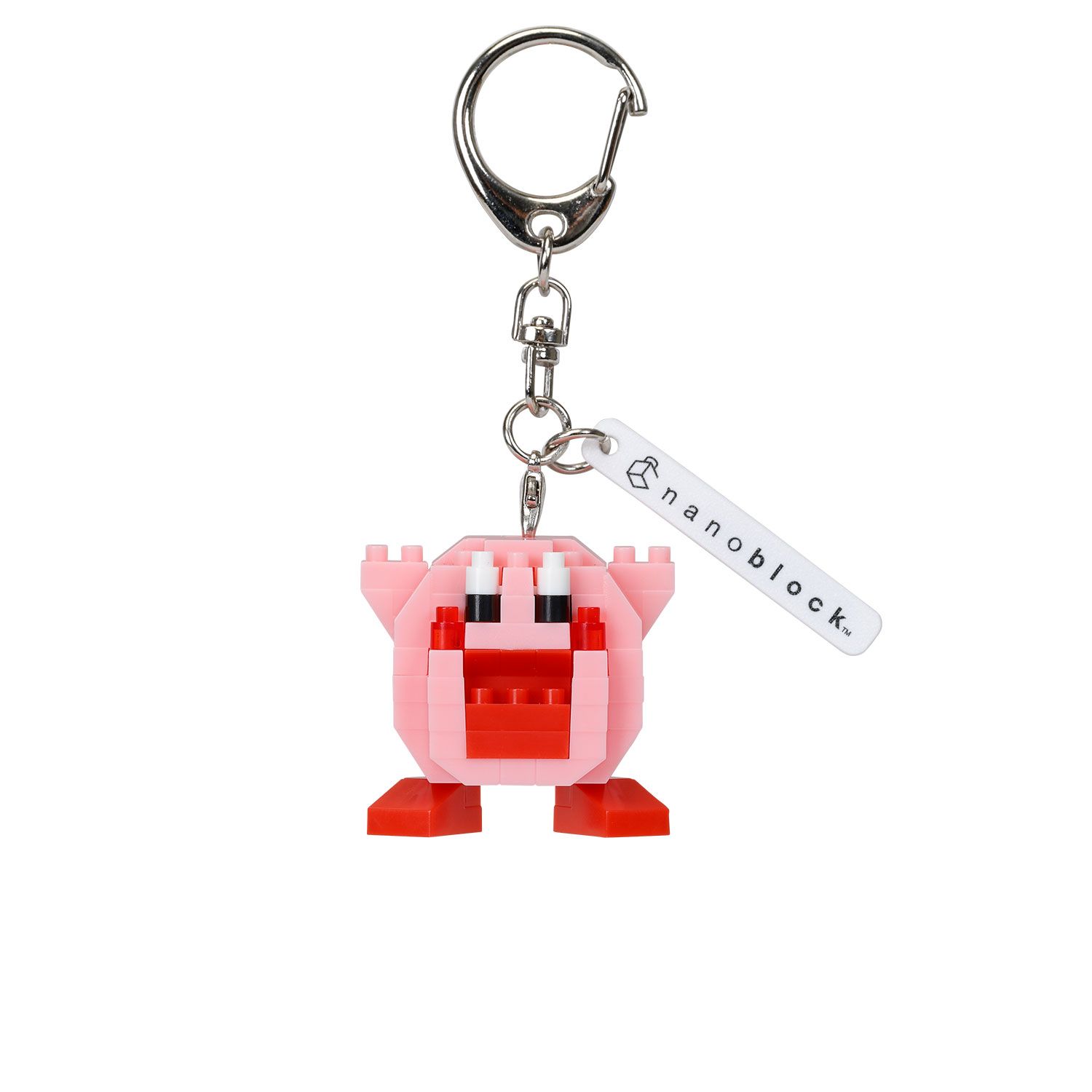 KAWADA nanoblock積木造型吊飾/ n-fig/ NFG-08/ 星之卡比/ 迷你卡比吸入