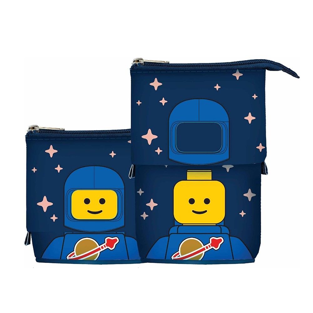 筆袋筆筒任意轉換➤LEGO樂高太空人伸縮筆袋/ 藍色