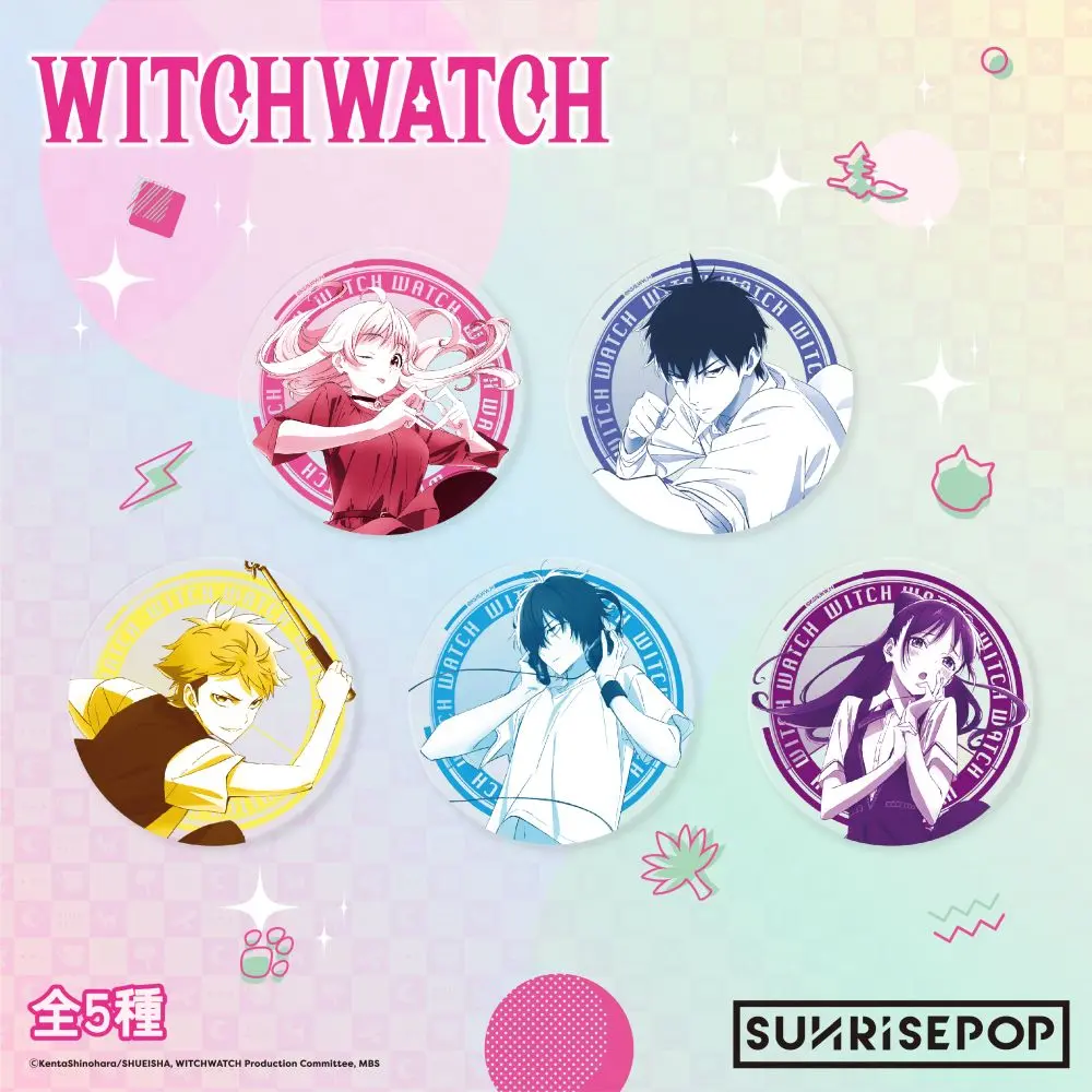 SUNRISEPOP魔女守護者壓克力杯墊/ 5入套組