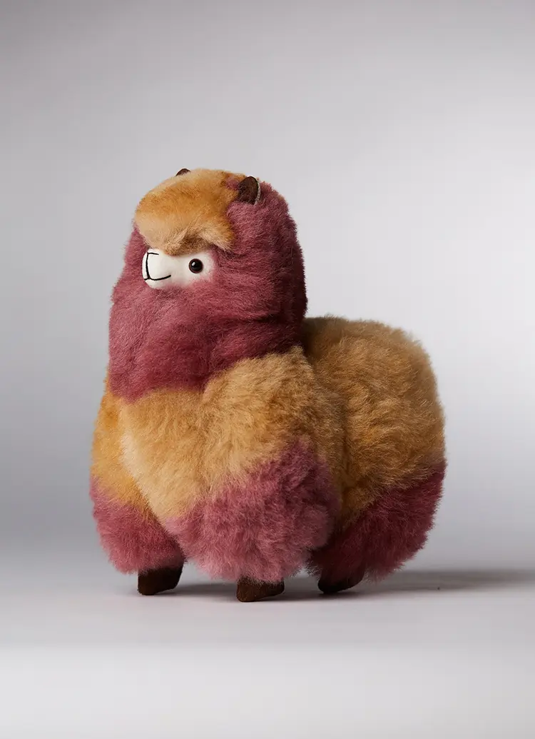 ST.MALO秘魯工匠手工天然羊駝毛橡木濃酒羊駝/ 25cm/ 波本