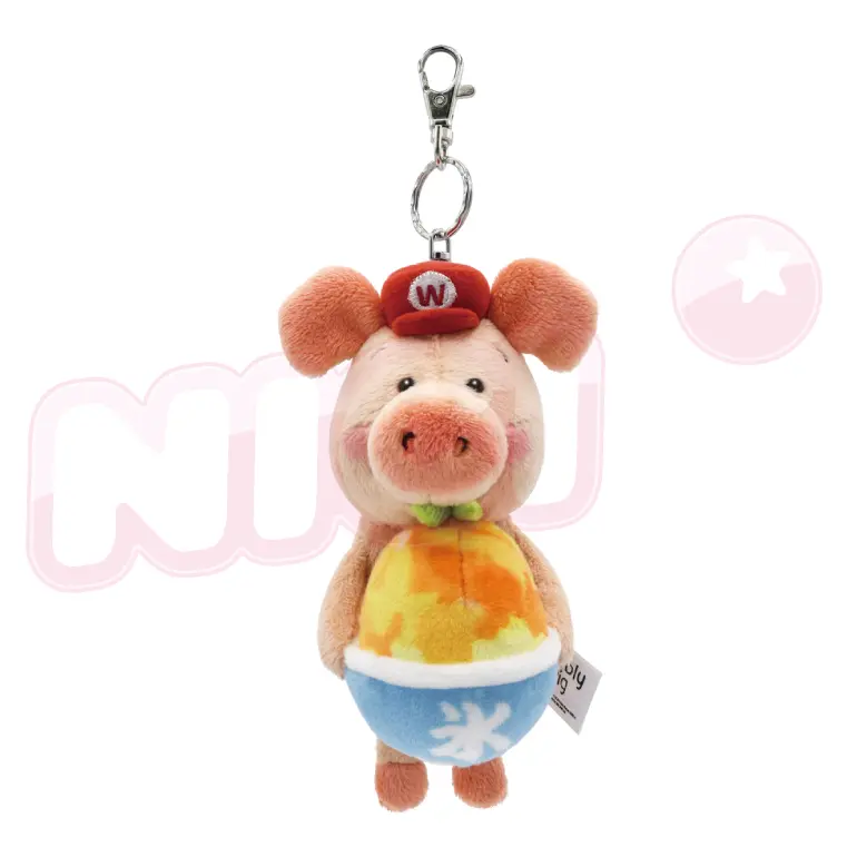 NICI芒果冰小豬威比造型飲料套鑰匙圈