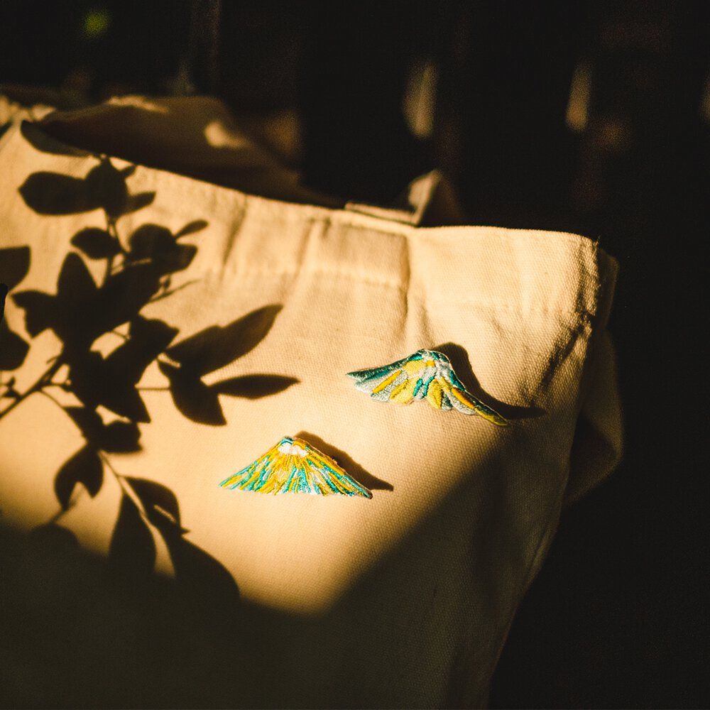 Hello Studio刺繡別針組/ 刺繡小山