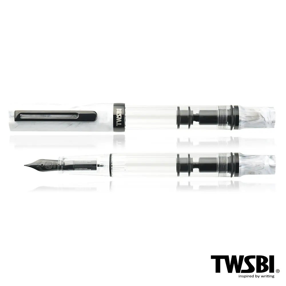 TWSBI ECO活塞上墨鋼筆/ 卡拉拉&黑鈦/ F