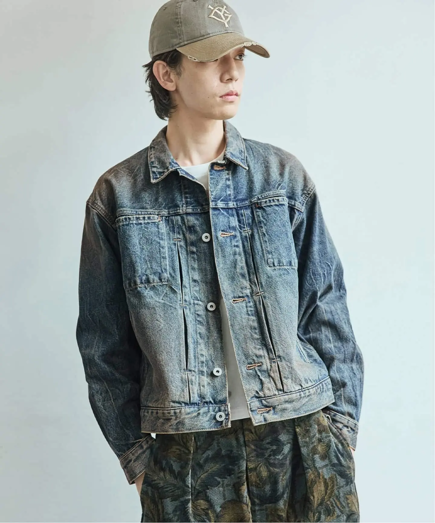 JS/Denim Tracker White Tab/外套/藏青色(042)/M