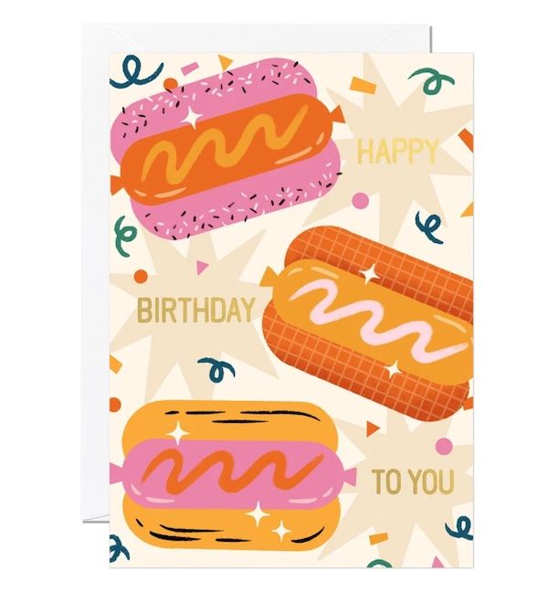 RICICLE生日卡/ Hot Dog Birthday/ 生日熱狗堡