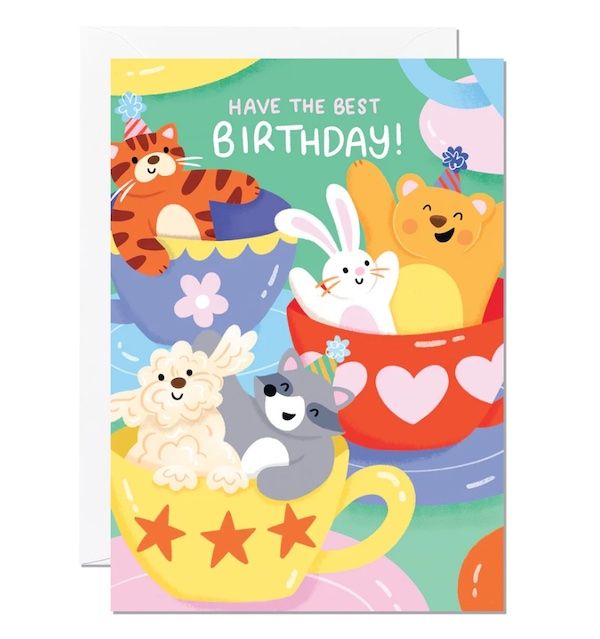 RICICLE生日卡/ Kids Birthday Teacups/ 生日旋轉杯