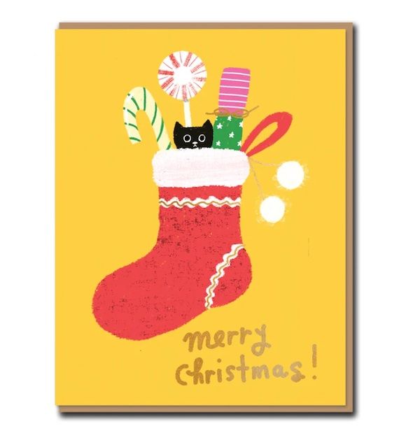 CAROLYN SUZUKI聖誕卡/ Merry Stocking/ 聖誕禮物襪