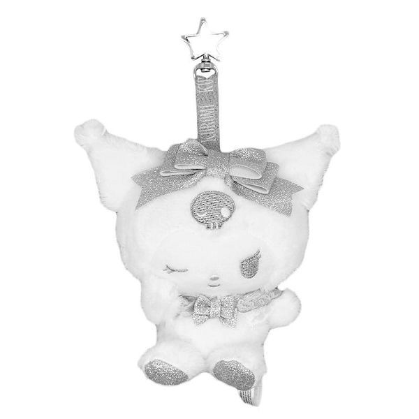 Sanrio造型玩偶吊飾/ 酷洛米/ 銀緞帶