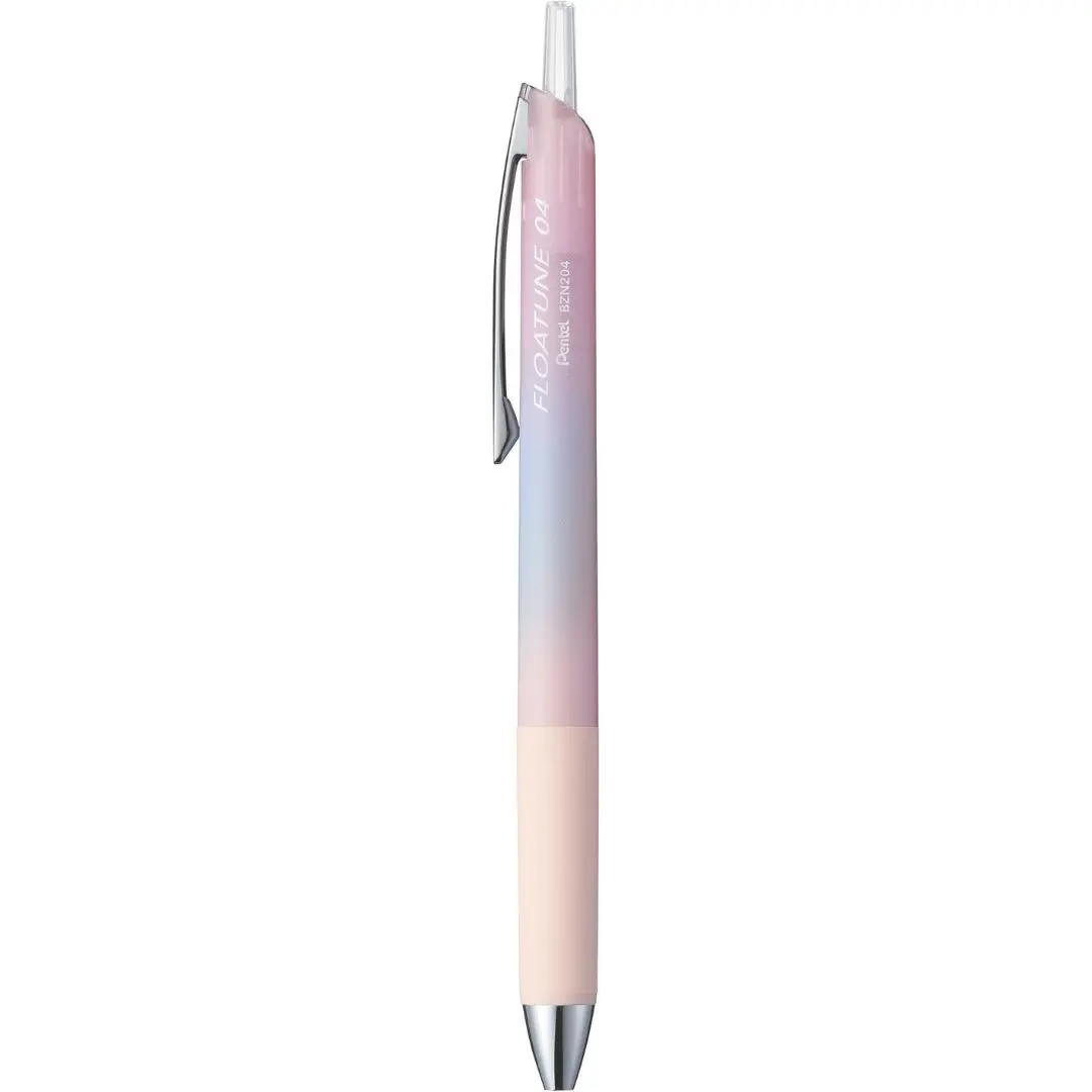 Pentel FLOATUNE 0.4按壓式輕滑鋼珠筆/ 夏日橘桿