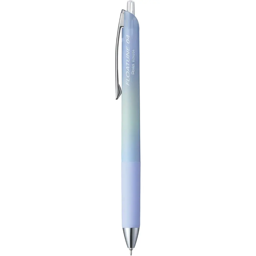 Pentel FLOATUNE 0.4按壓式輕滑鋼珠筆/ 煙霧紫桿
