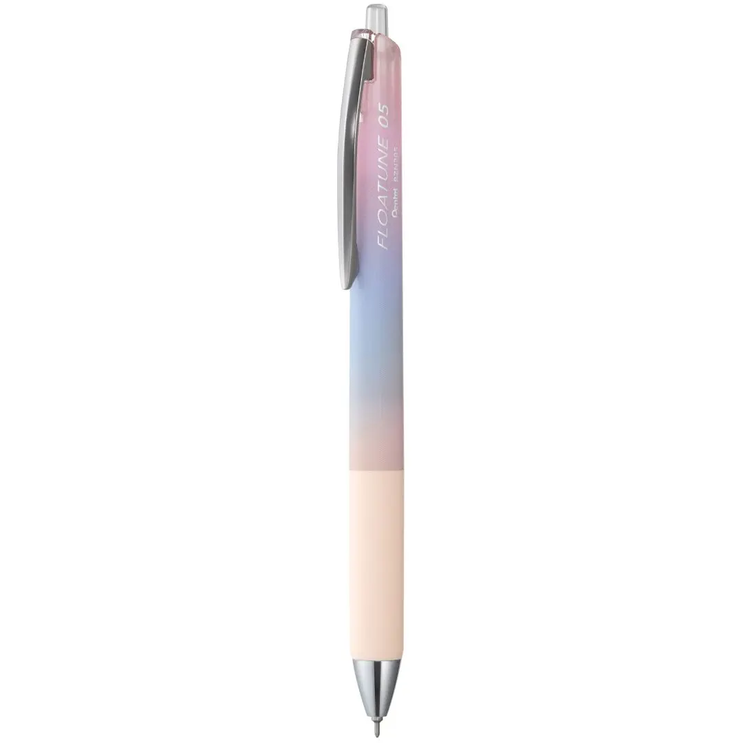 Pentel FLOATUNE 0.5按壓式輕滑鋼珠筆/ 夏日橘桿