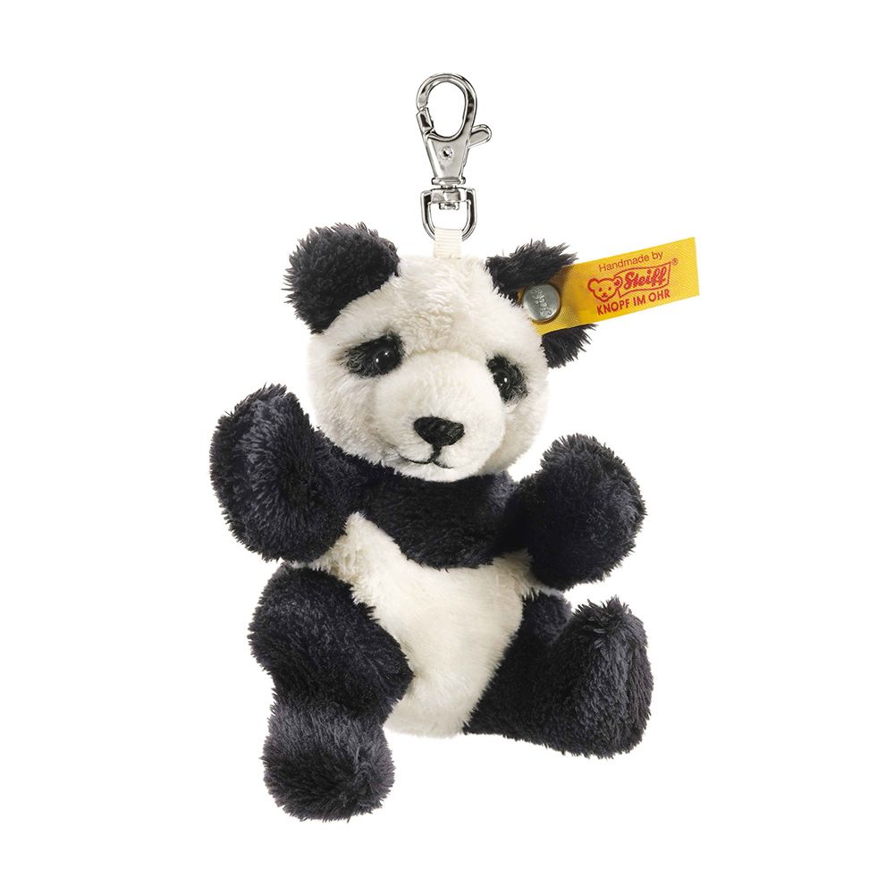Steiff金耳釦泰迪熊吊飾/ Panda熊貓