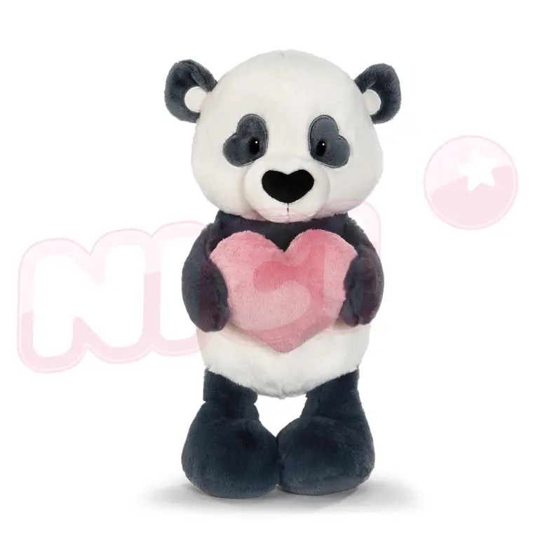 NICI帕茲愛心熊貓坐姿玩偶/ 50cm