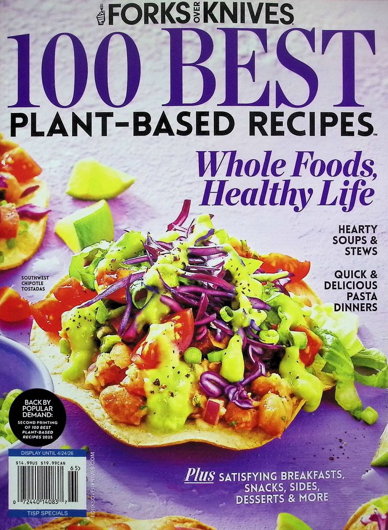 FORKS OVER KNIVES: 100 BEST PLANT-BASED RECIPES (No.65/2026)