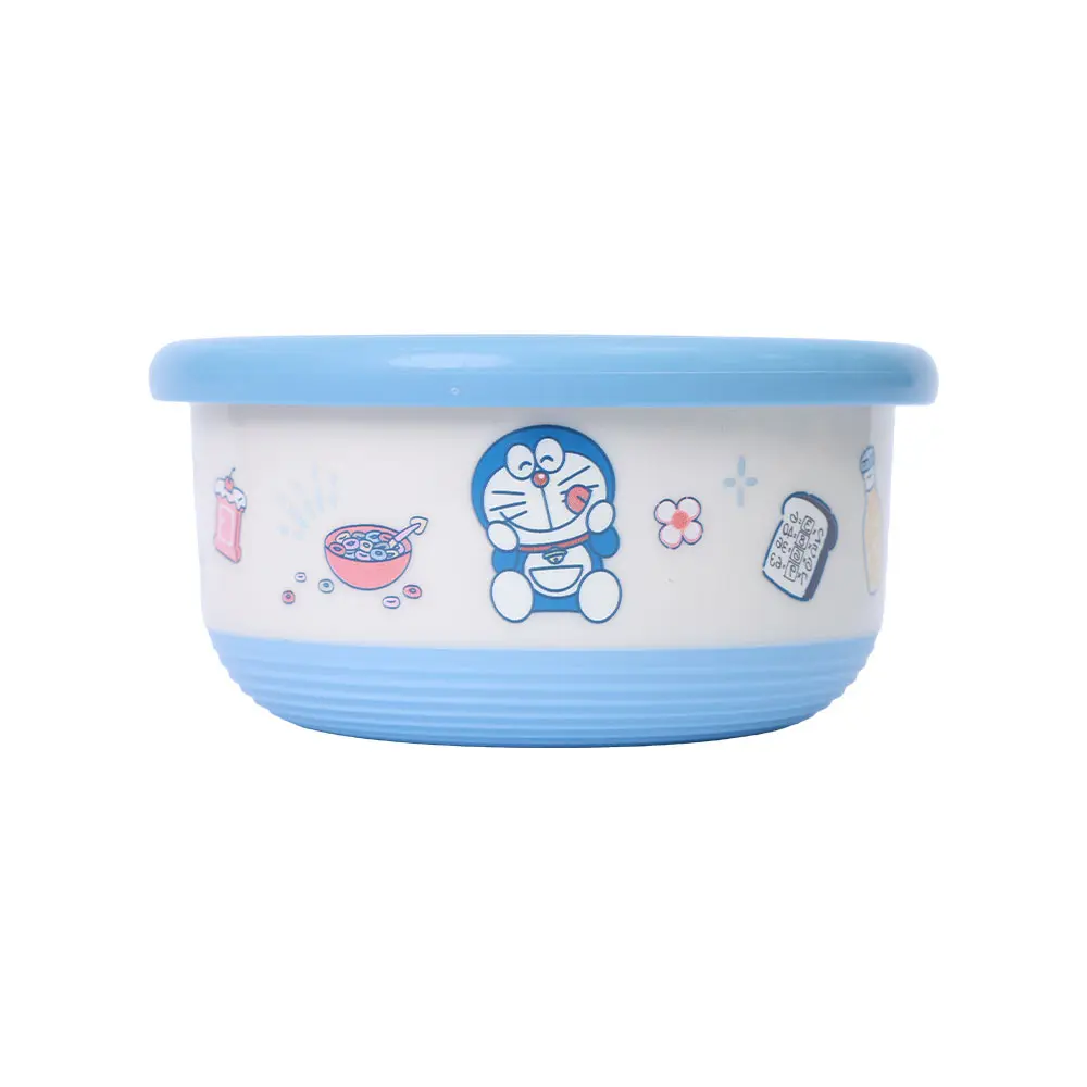 HOUSUXI哆啦A夢不鏽鋼雙層隔熱碗/ 420ml