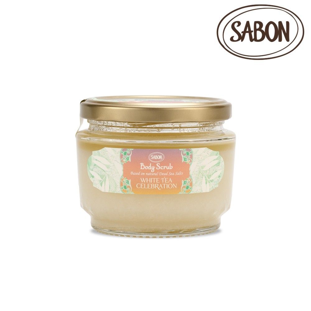 SABON 身體磨砂膏/ 白茶/ 春光限定版/ 320g