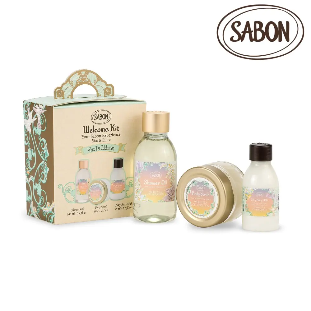 超值組合▼SABON 明星三部曲推薦組/ 白茶/ 春光限定版