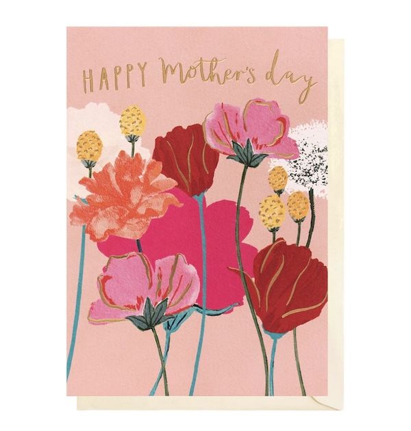 LOUISE TILER母親卡/ Mothers's Day Pink Flowers/ 粉紅康乃馨