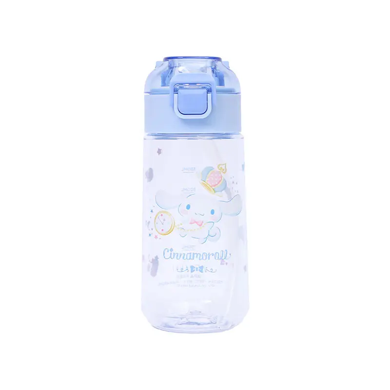HOUSUXI三麗鷗大耳狗Tritan彈蓋吸管水瓶/ 480ml