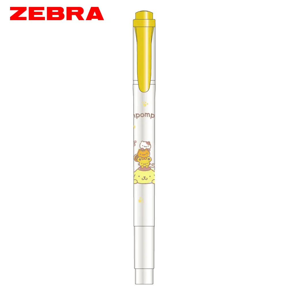 ZEBRA MILDLINER雙頭柔性螢光筆/ 三麗鷗聯名限量版/ 布丁狗/ 檸檬黃