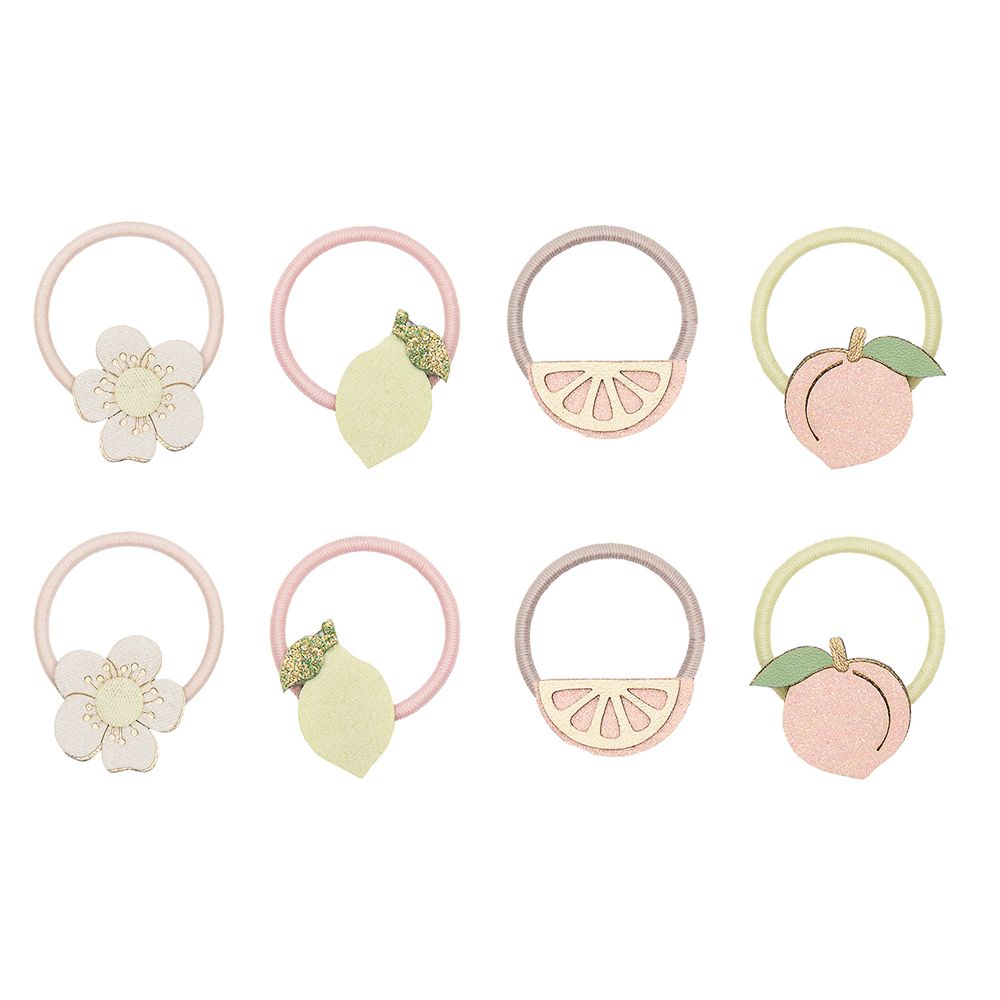 Mimi & Lula SS26甜櫻果漾/ 蜜桃柑橘迷你髮束/ 8入