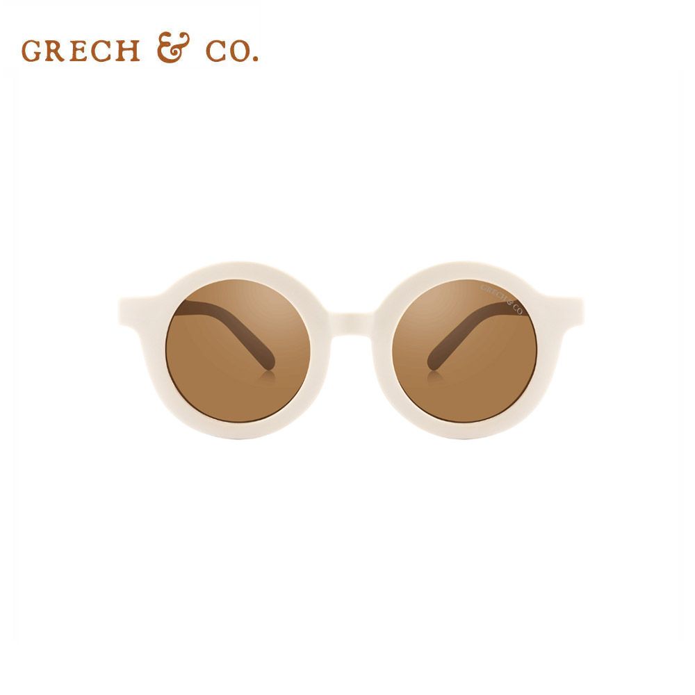 Grech&Co. 植感系經典圓框偏光太陽眼鏡/ 奶油白/ 兒童款(約1歲半至6歲)