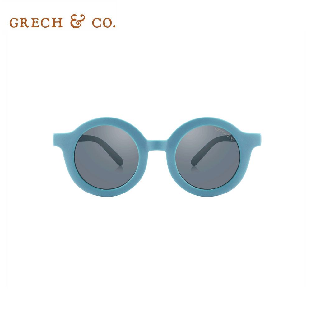 Grech&Co. 植感系經典圓框偏光太陽眼鏡/ 海水藍/ 兒童款(約1歲半至6歲)