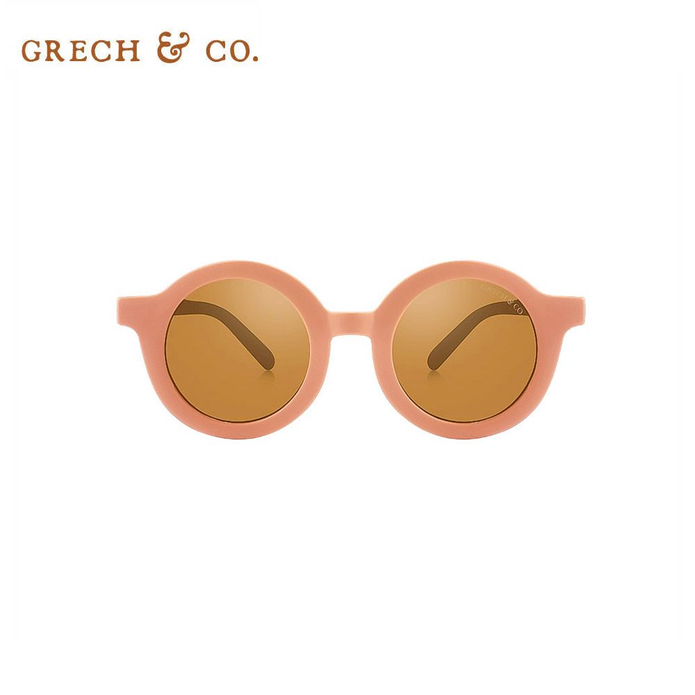 Grech&Co. 植感系經典圓框偏光太陽眼鏡/ 夕陽粉/ 兒童款(約1歲半至6歲)