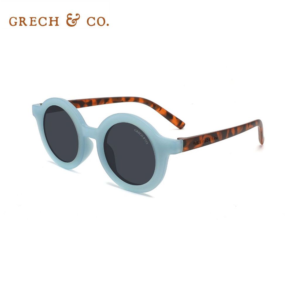 Grech&Co. 植感系經典圓框偏光太陽眼鏡/ 玳瑁藍/ 兒童款(約1歲半至6歲)