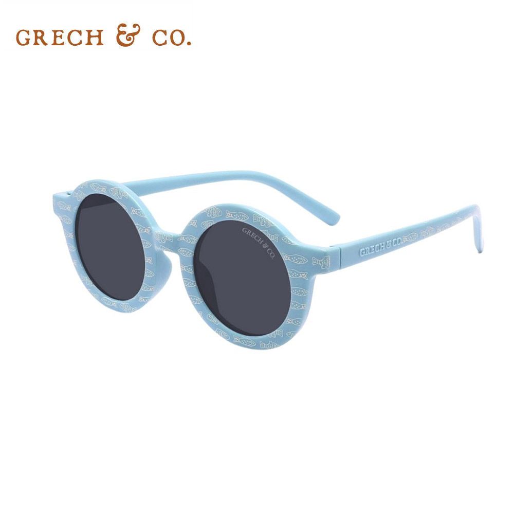 Grech&Co. 植感系經典圓框偏光太陽眼鏡/ 藍魚兒/ 兒童款(約1歲半至6歲)