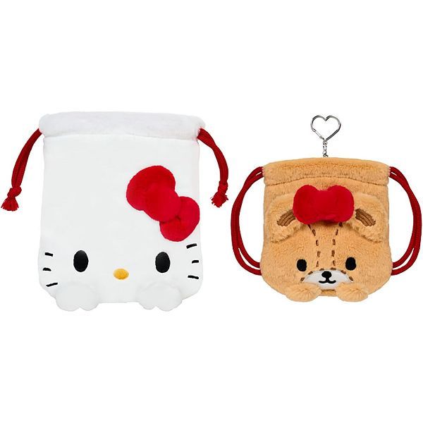 Sanrio 2入縮口袋組/ 凱蒂貓/ 夥伴