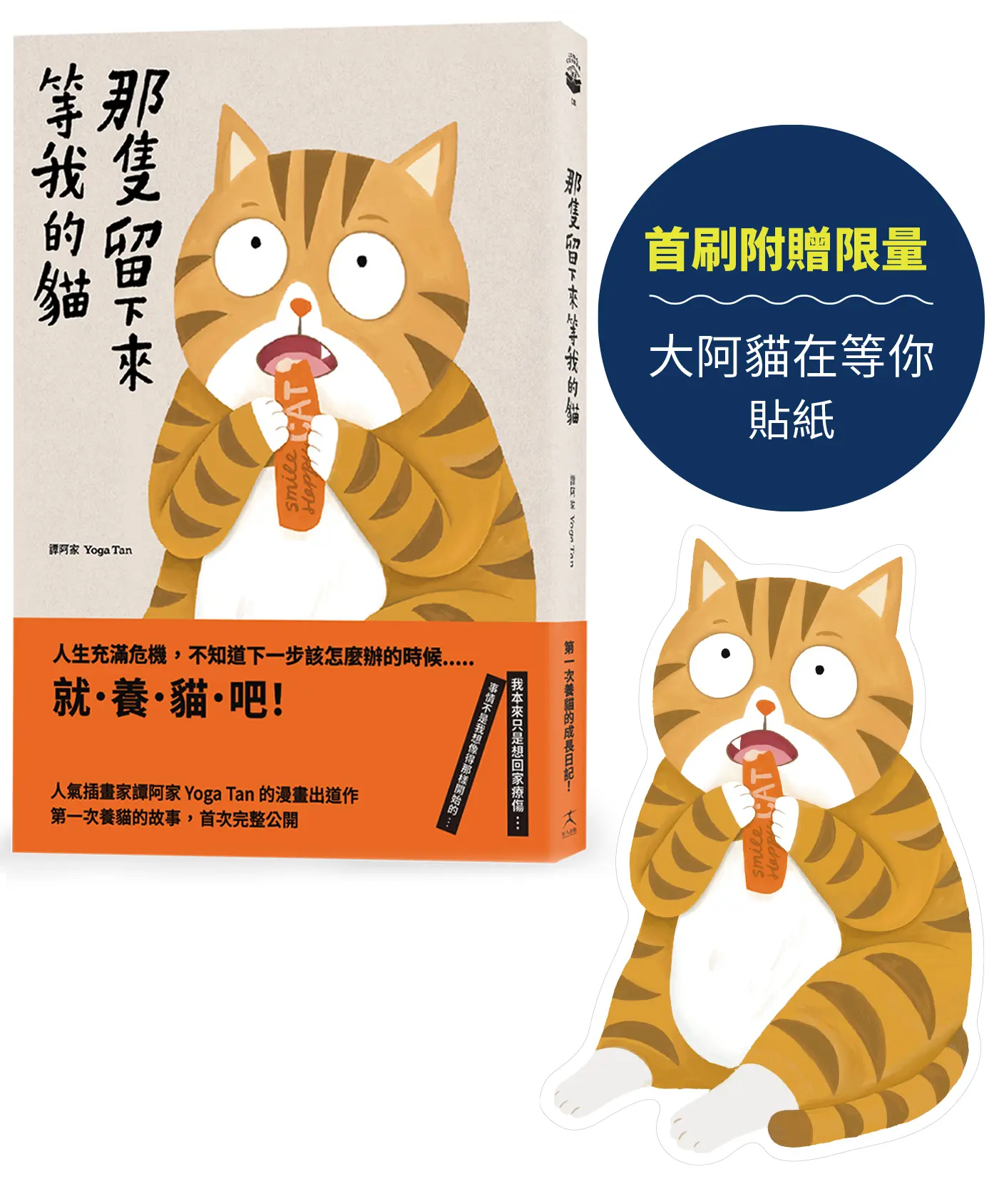 那隻留下來等我的貓: 33歲, 第一次養貓, 成為上進的大人 (附首刷限量貓咪貼紙)