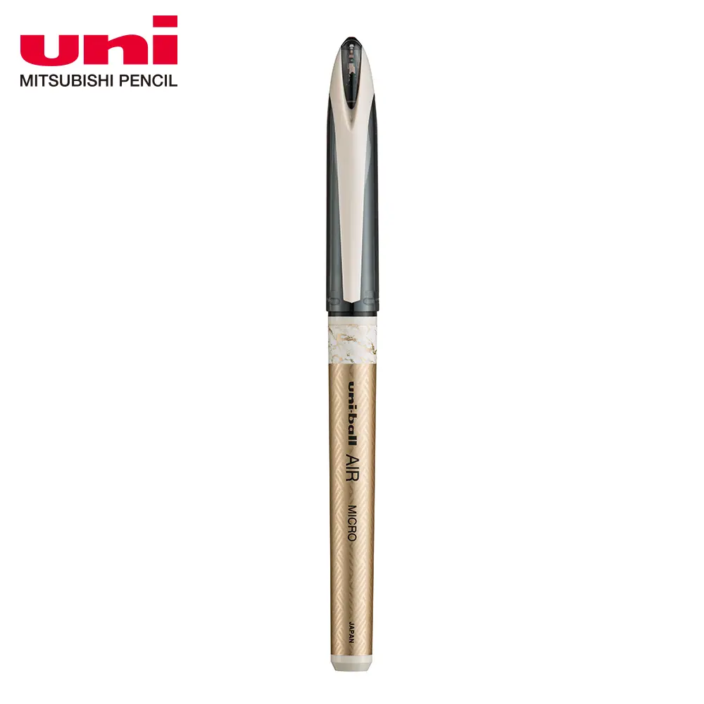 uni UBA-188自由控墨鋼珠筆/ 香檳金