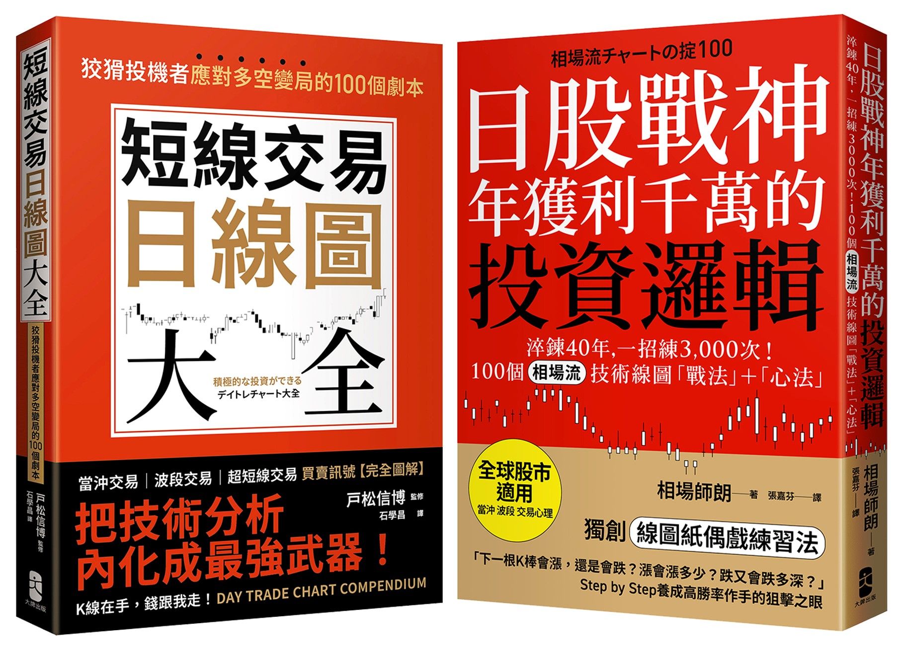 從K線到人心​, 投資應對多空變局​戰法+心法套書: 短線交易日線圖大全+日股戰神年獲利千萬的投資邏輯 (2冊合售)