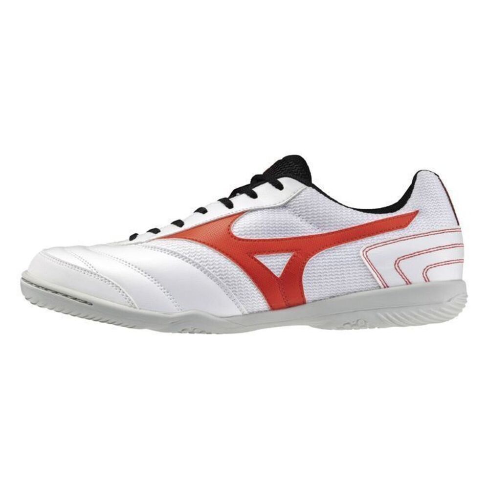 MIZUNO MRL SALA 室內 成人足球平底鞋 白紅/27.5cm
